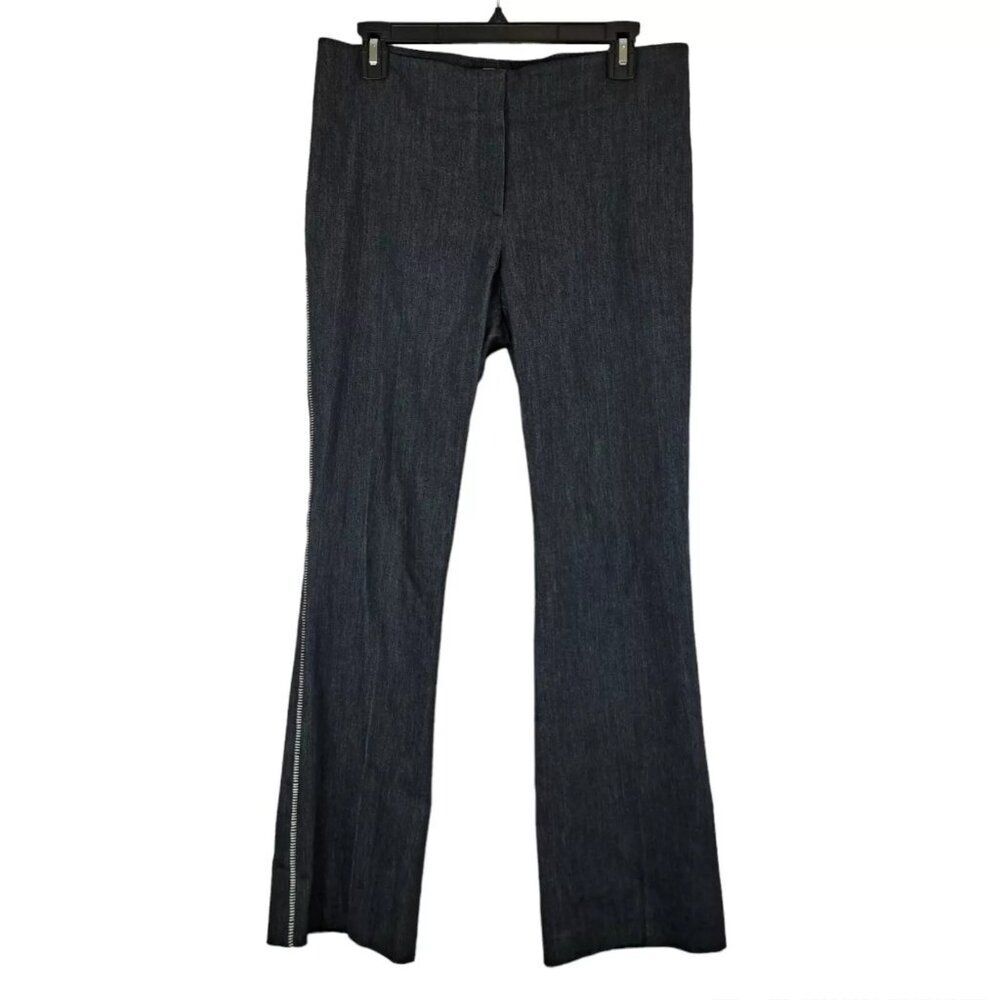 QL2 Quelledue Womens Mollie Slightly Flared Denim Jeans Black Size 44 Italy